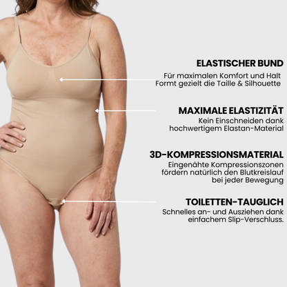 COREEX™ 3D-Kompressions-Bodysuit mit Slip